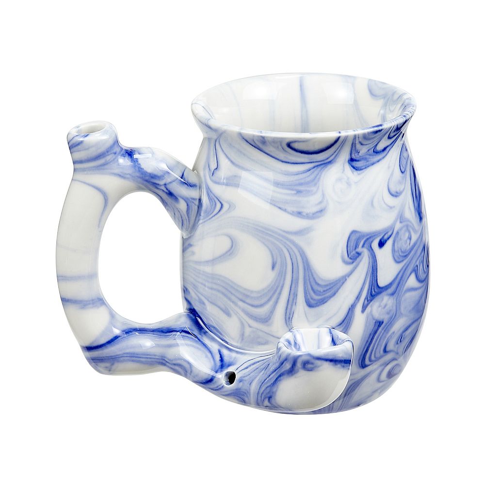 OPA CER #82499 BLUE MARBLE FINISH SMALL ROAST AND TOAST MUG