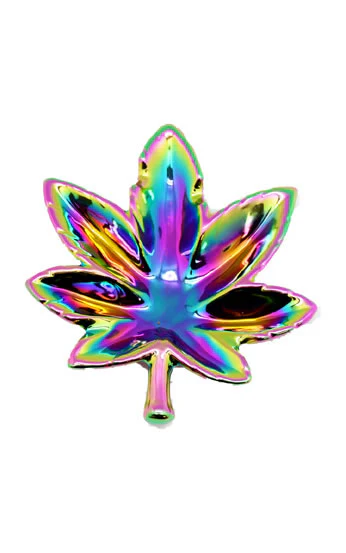 TRA 002926 PORCELAIN LEAF ASHTRAY