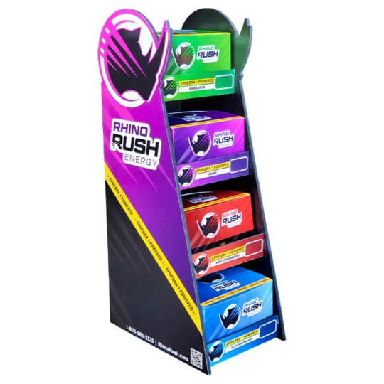 KRA RHINO RUSH RR EPHEDRA 4 TIER DISPLAY
