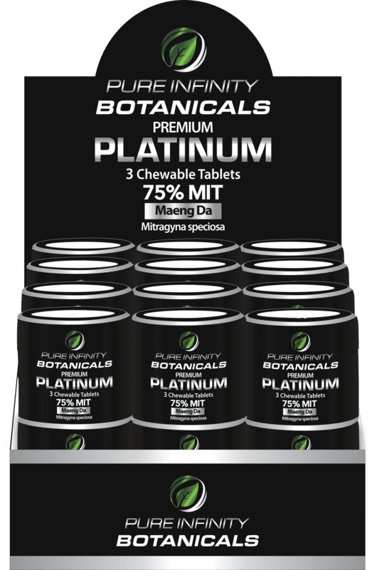 KRA  PIB CHEWABLE 75% PLATINUM 18CT DISPLAY