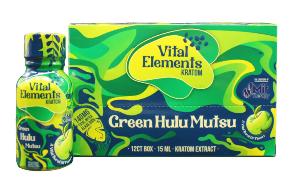 KRA VITAL ELEMENTS EXTRACT SHOT GREEN HULU MUTSU 12CT