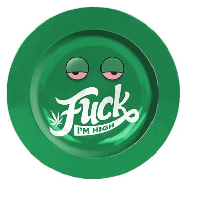 TRA 3310 FUCK I'M HIGH TIN ASHTRAY