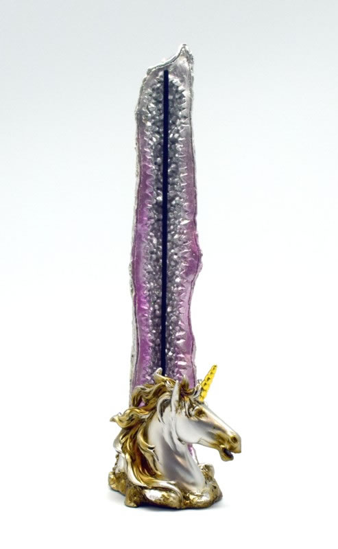 IAC 002728 STANDING UNICORN INCENSE BURNER