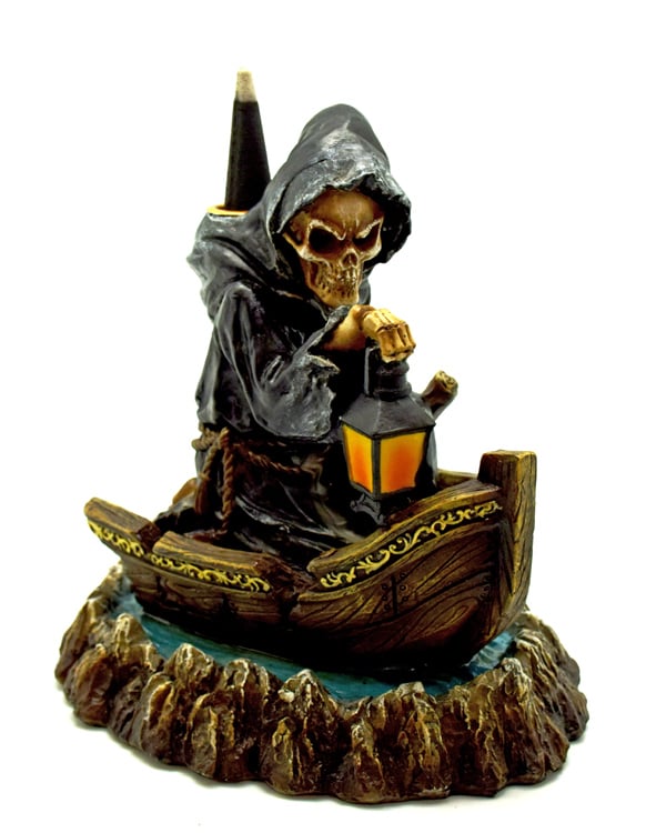IAC 003074 REAPER WITH LAMP BACK FLOW INCENSE BURNER