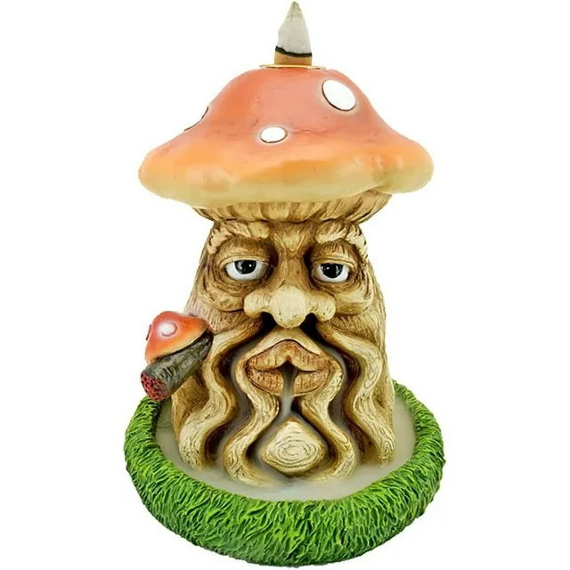IAC 003089 MUSHROOM MAN BACK FLOW INCENSE BURNER