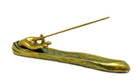 IAC 003157 YOGA HAND INCENSE BURNER