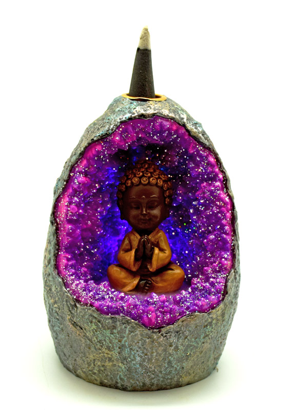 IAC 003037 BUDDHA LED BACKFLOWB INCENSE BURNER