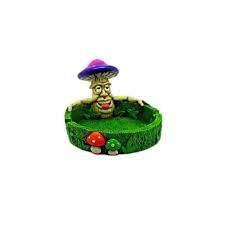IAC 003150MUSHROOM FACE ASHTRAY 2PCS