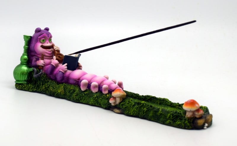 IAC 002844 CATERPILLAR SMOKING PIPE INCENSE BURNER