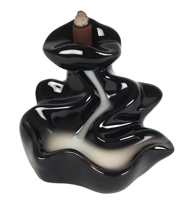 IAC 003109 RIVER CERAMIC BACK FLOW INCENSE BURNER
