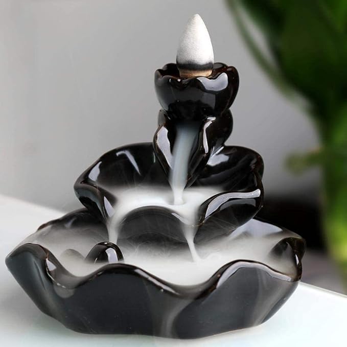 IAC 003109 RIVER CERAMIC BACK FLOW INCENSE BURNER