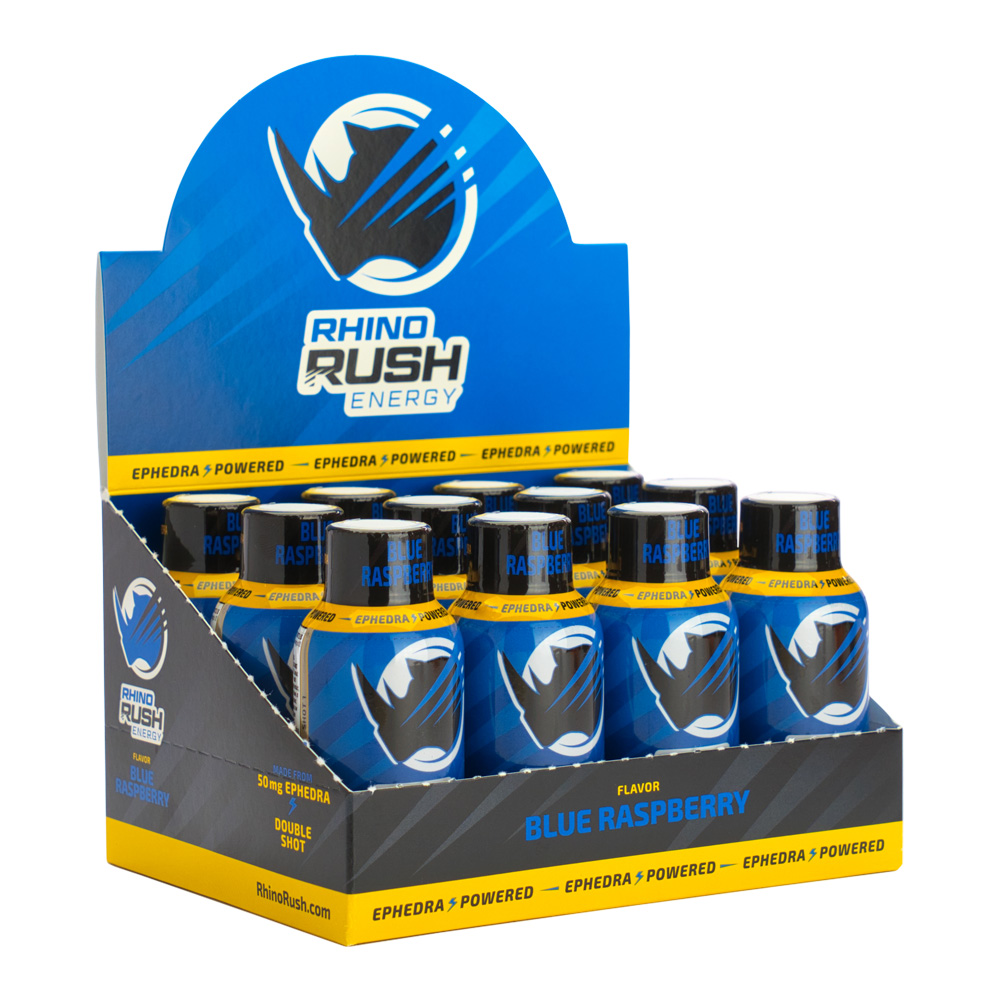 KRA RHINO RUSH BLUE RASP BERRY 12CT