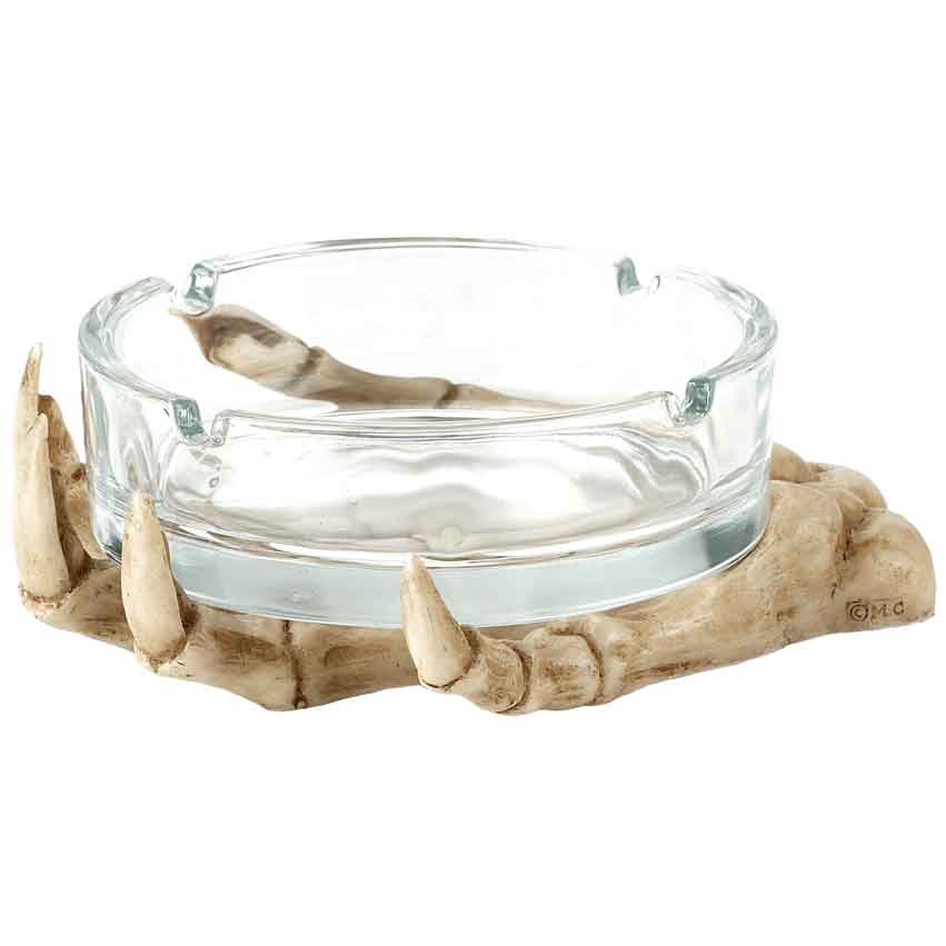 TRA 002015 SKELETON HAND ASHTRAY