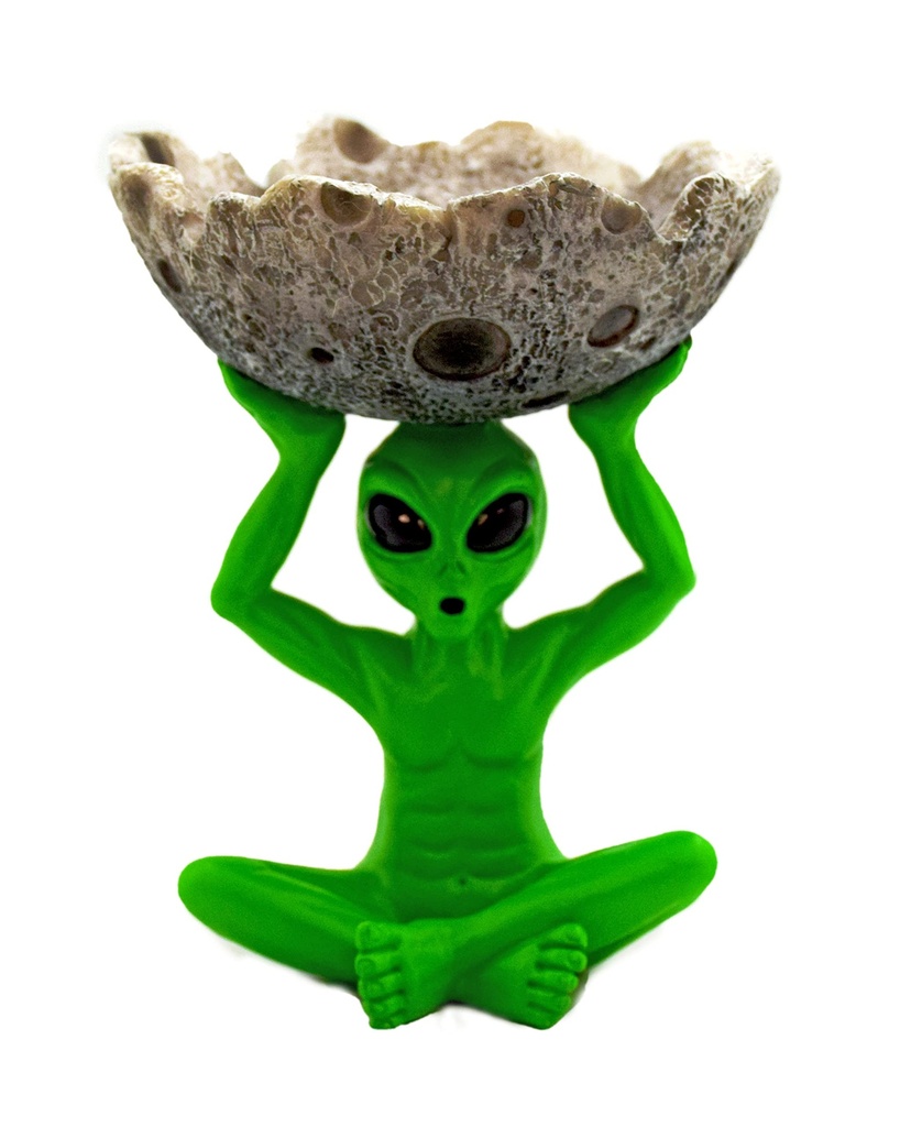 IAC 003181 Alien Holding Moon Ashtray