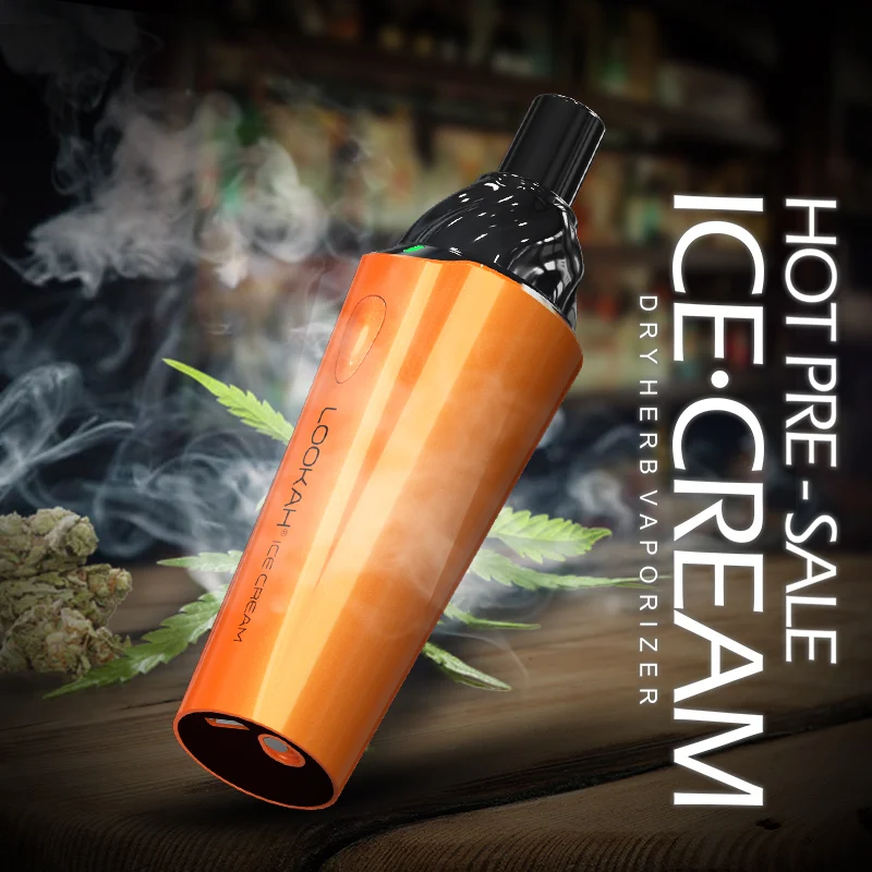 ELA Lookah Ice Cream - Dry Herb Vaporizer - Orange