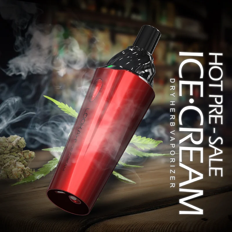 ELA Lookah Ice Cream - Dry Herb Vaporizer - Red