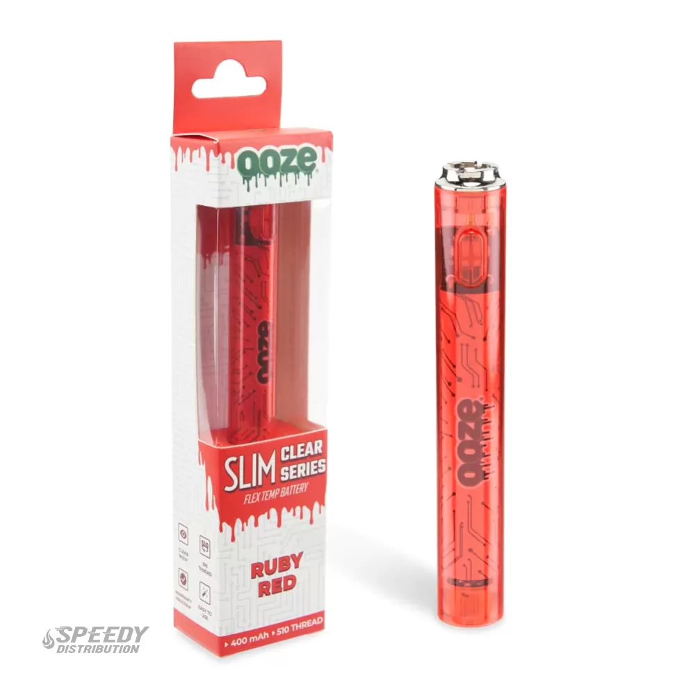 ELA OOZ-1211 SLIM CLEAR SERIES BATTERY - RED