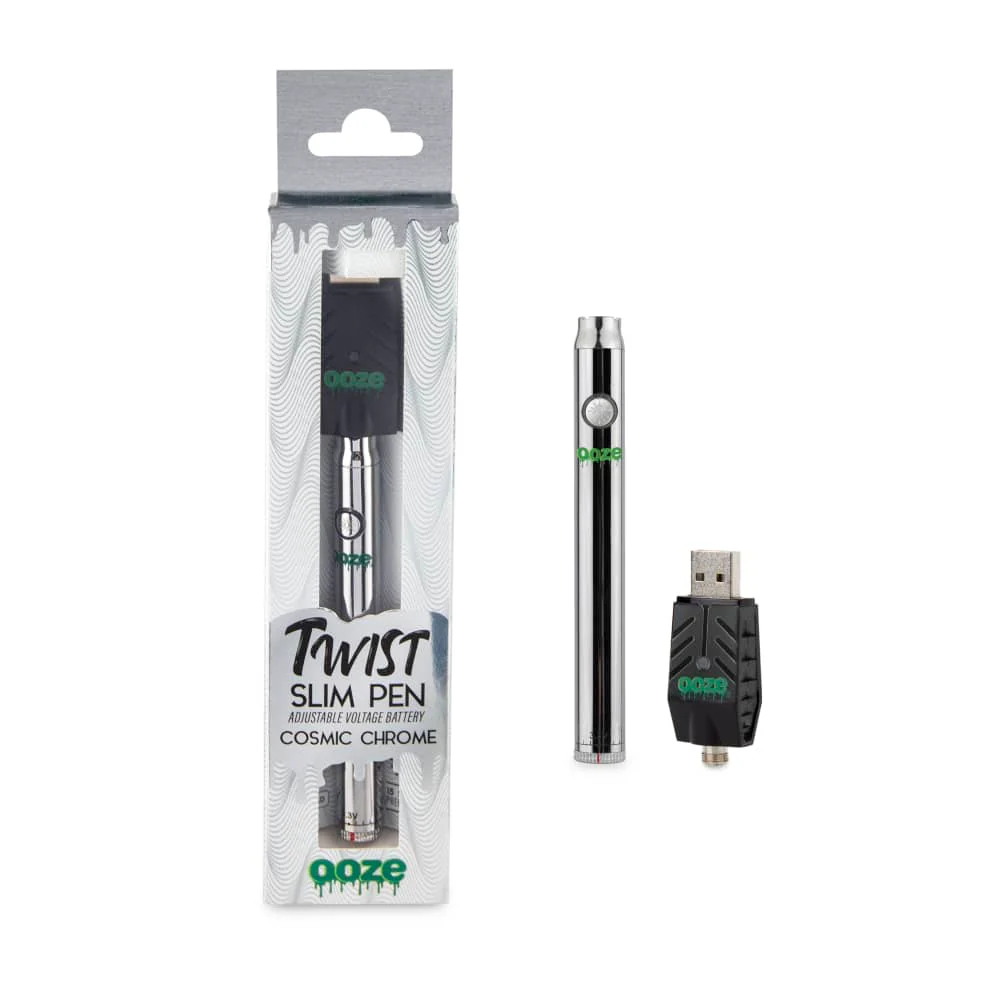ELA OOZ-120 SLIM PEN TWIST BATTERY + USB CHROME