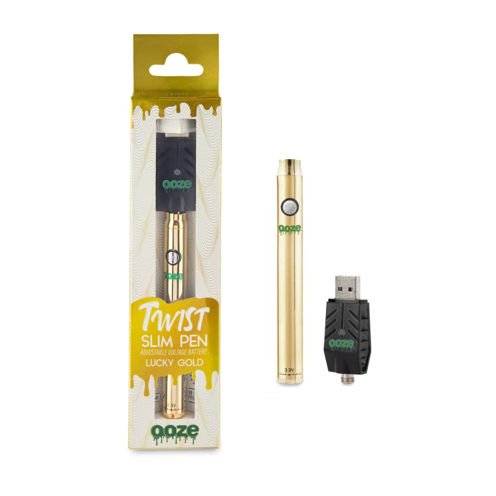 ELA OOZ-121 SLIM PEN TWIST BATTERY + USB GOLD