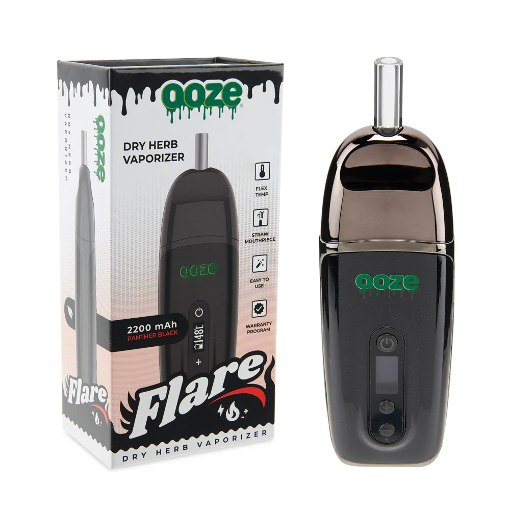 ELA OOZ-1214 FLARE DRY FLOWER VAPE BLACK