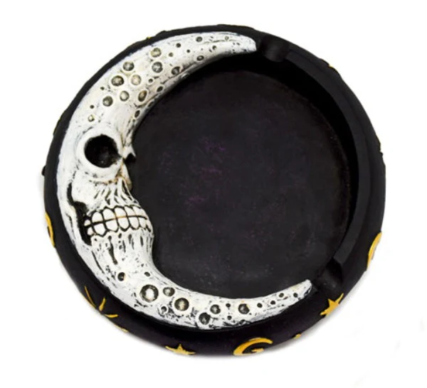 IAC 003253 SCARY MOON ASHTRAY 2PCS