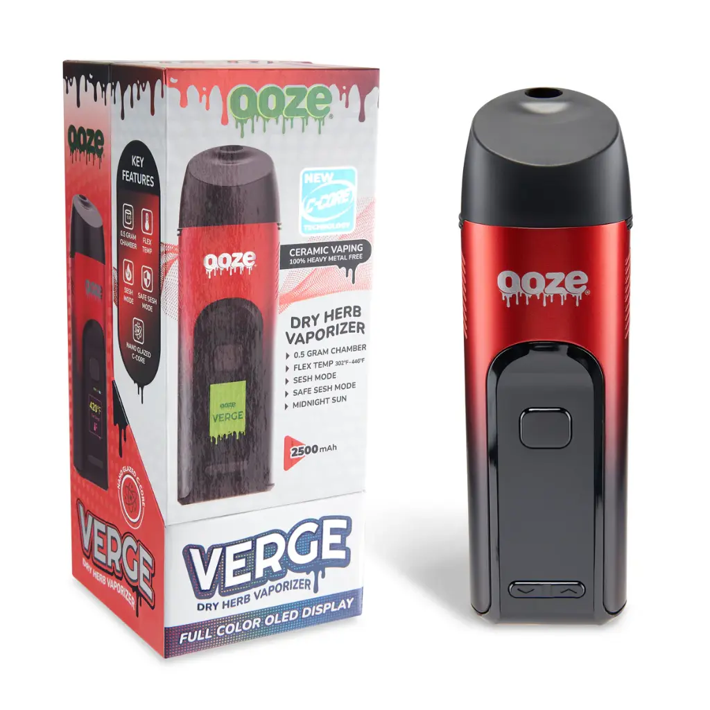 ELA OOZ-1215 RBLK OOZ VERGE DRY HERB VAPE-MIDNIGHT SUN