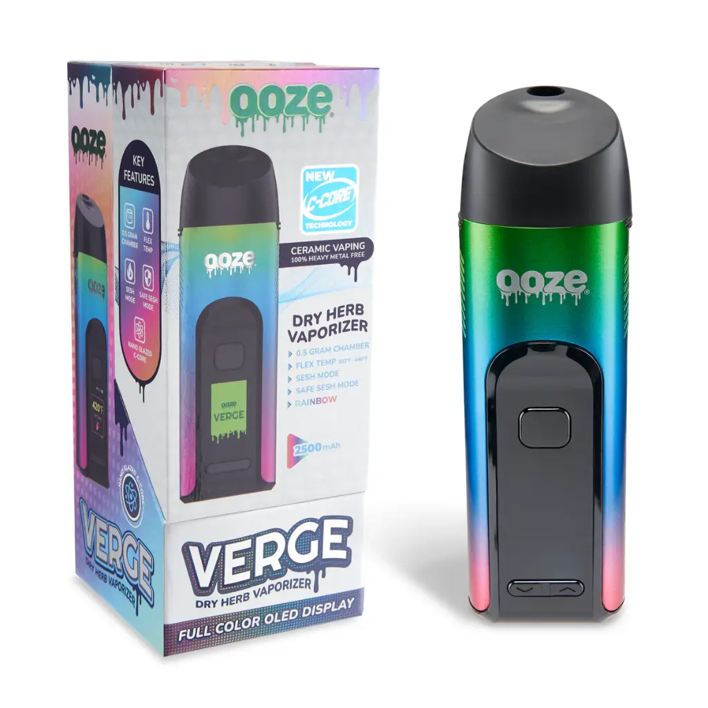ELA OOZ-1215-RAINBOW OOZ VERGE DRY HERB VAPE-RAINBOW