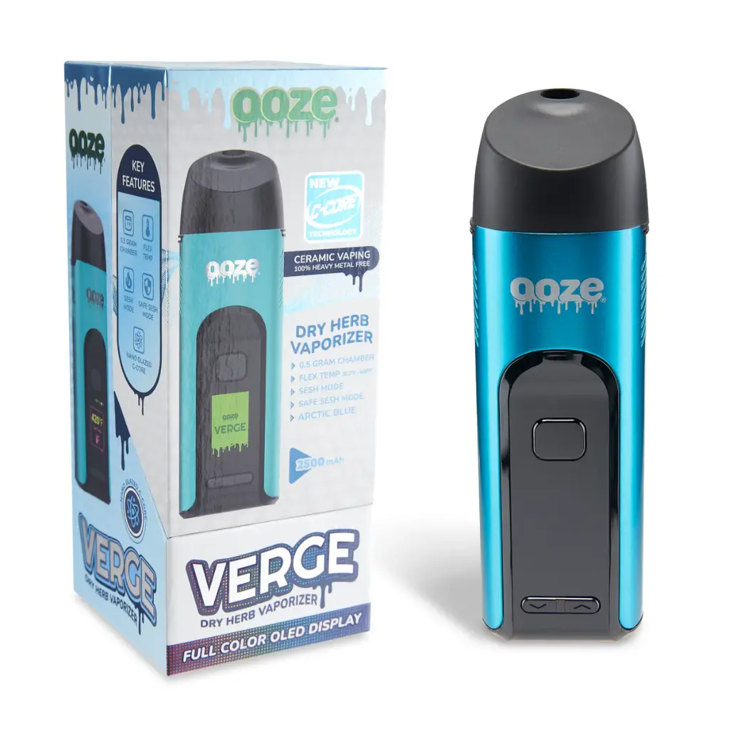 ELA OOZ-1215-BLU OOZ VERGE DRY HERB VAPE-SAPPHIRE BLUE