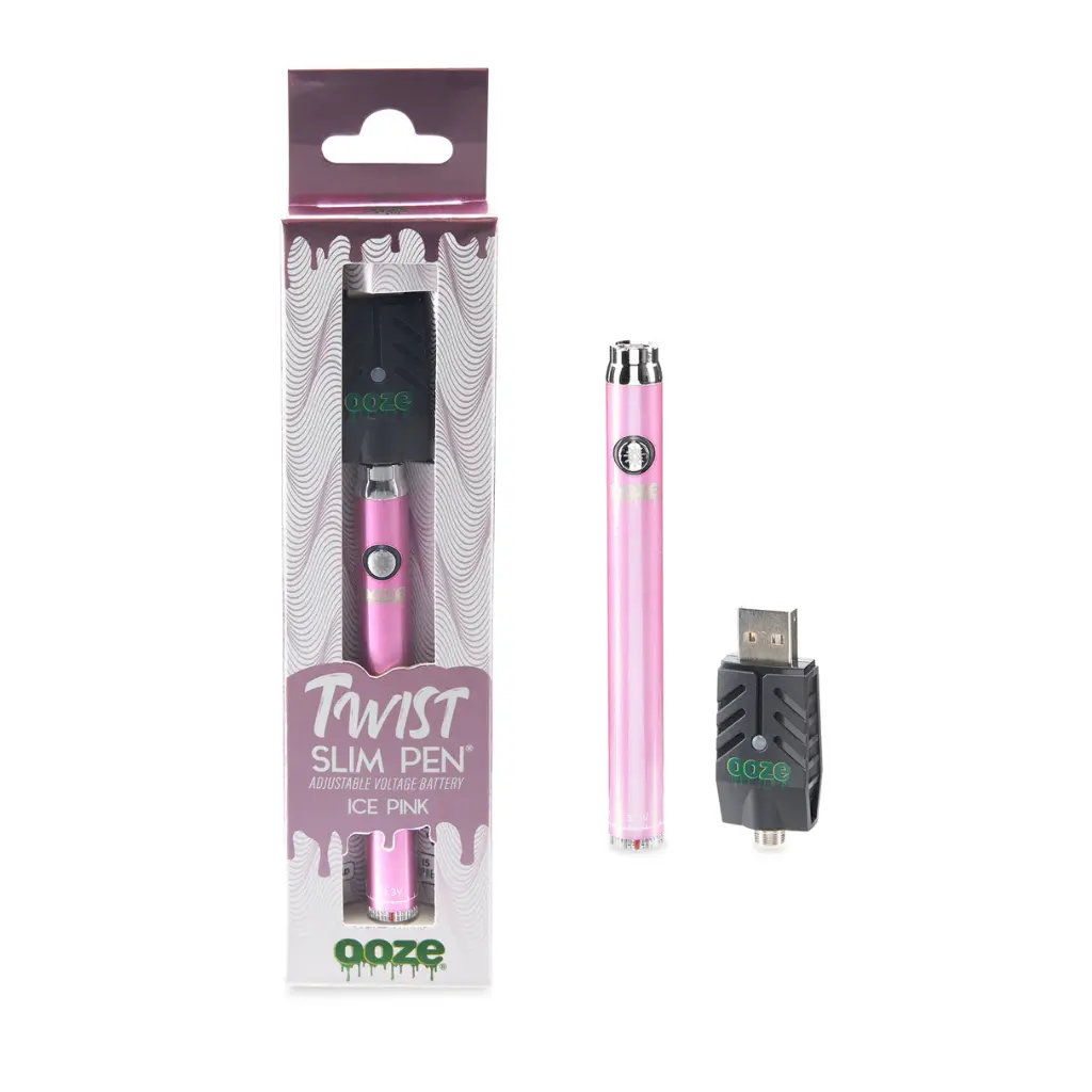 ELA OOZ-1328 SLIM PEN TWIST BATTERY + USB ICE PINK