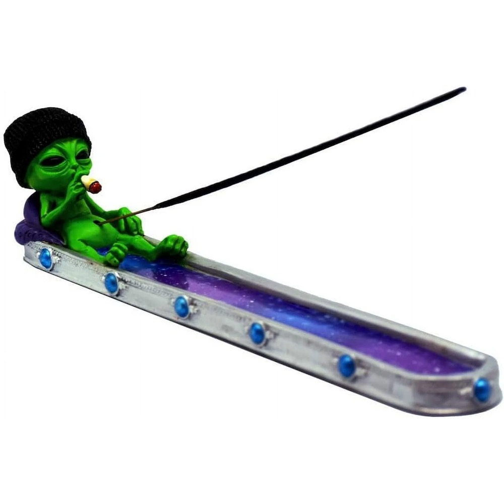 IAC 002925 GALAXY ALIEN INCENSE BURNER