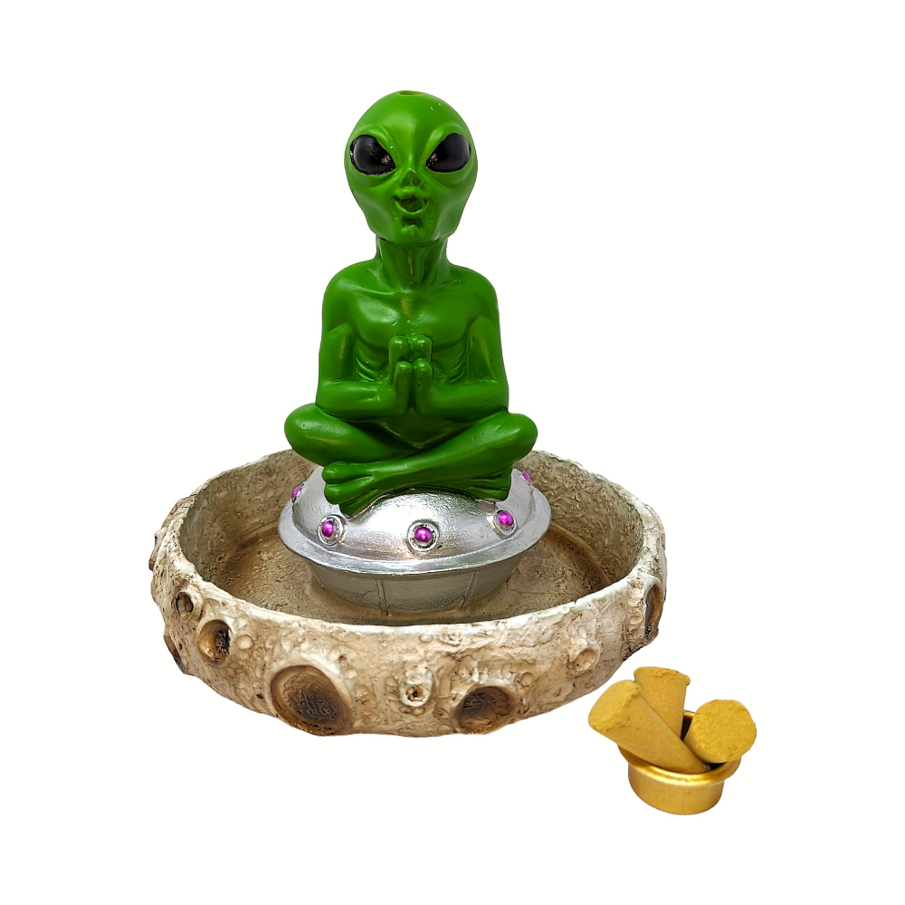 IAC 003227 ALIEN CONE INCENSE BURNER