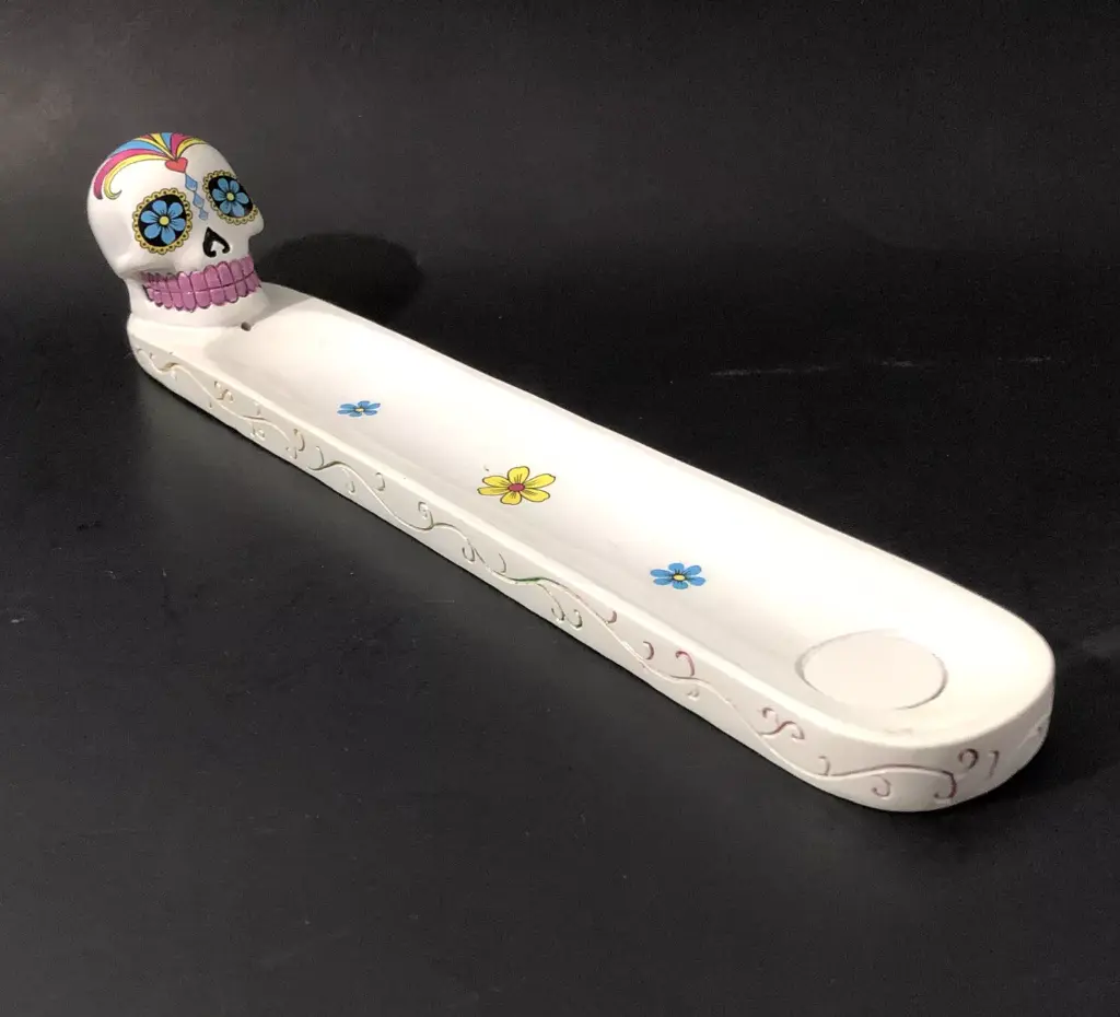 IAC 002257 DAY OF THE DEAD INCENE BURNER