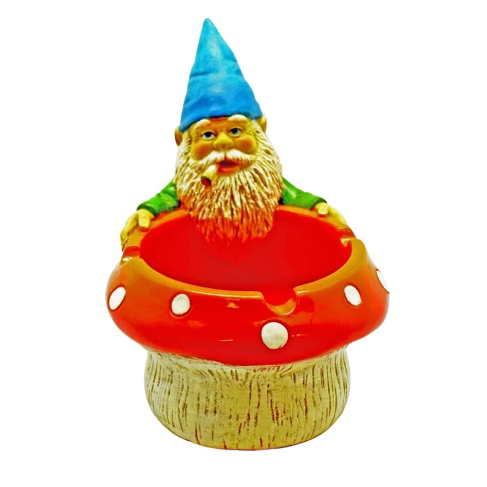 IAC 003344 GNOME MUSHROOM ASHTRAY