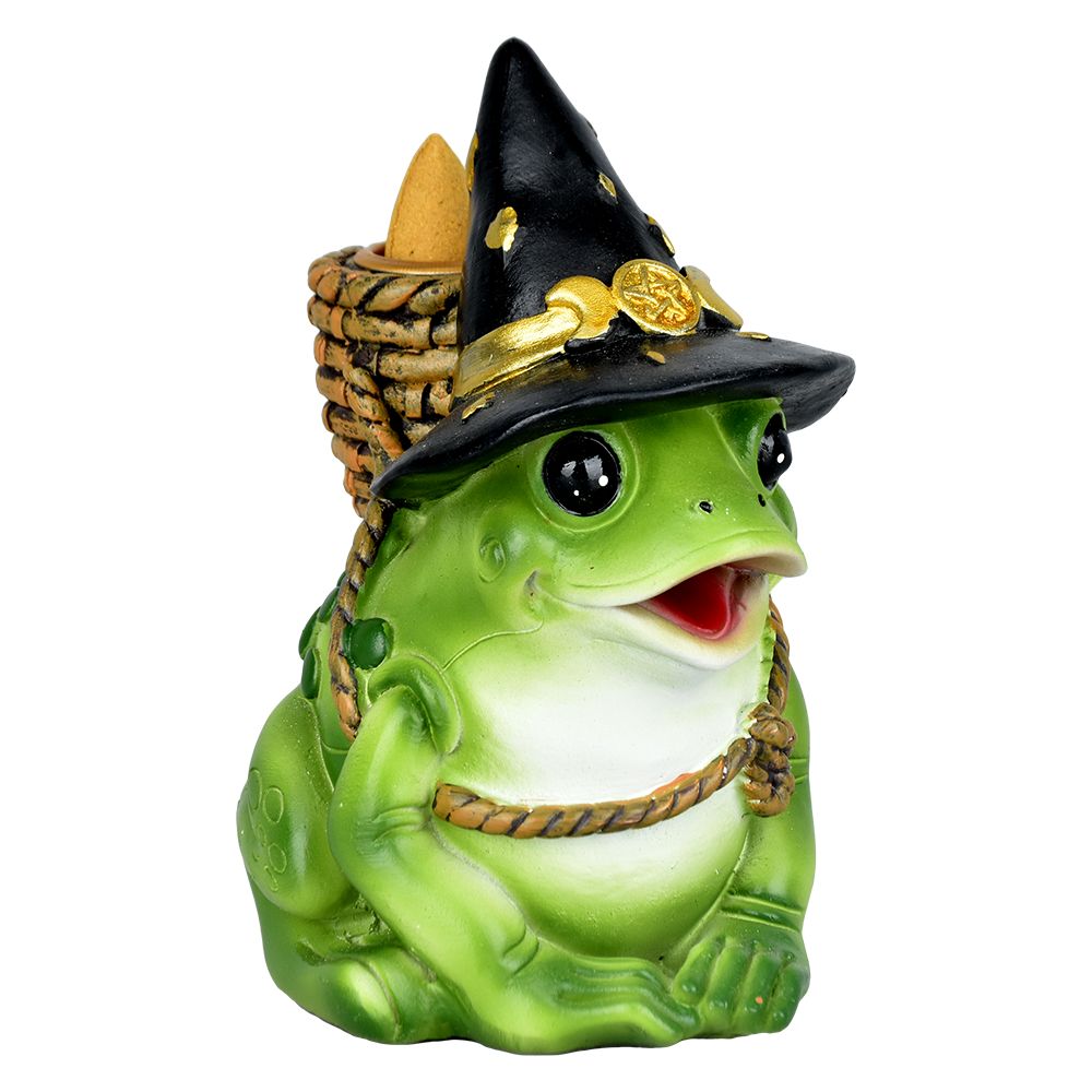 IAC 003324 MYSTICAL FROG BACKFLOW INCENSE BURNER