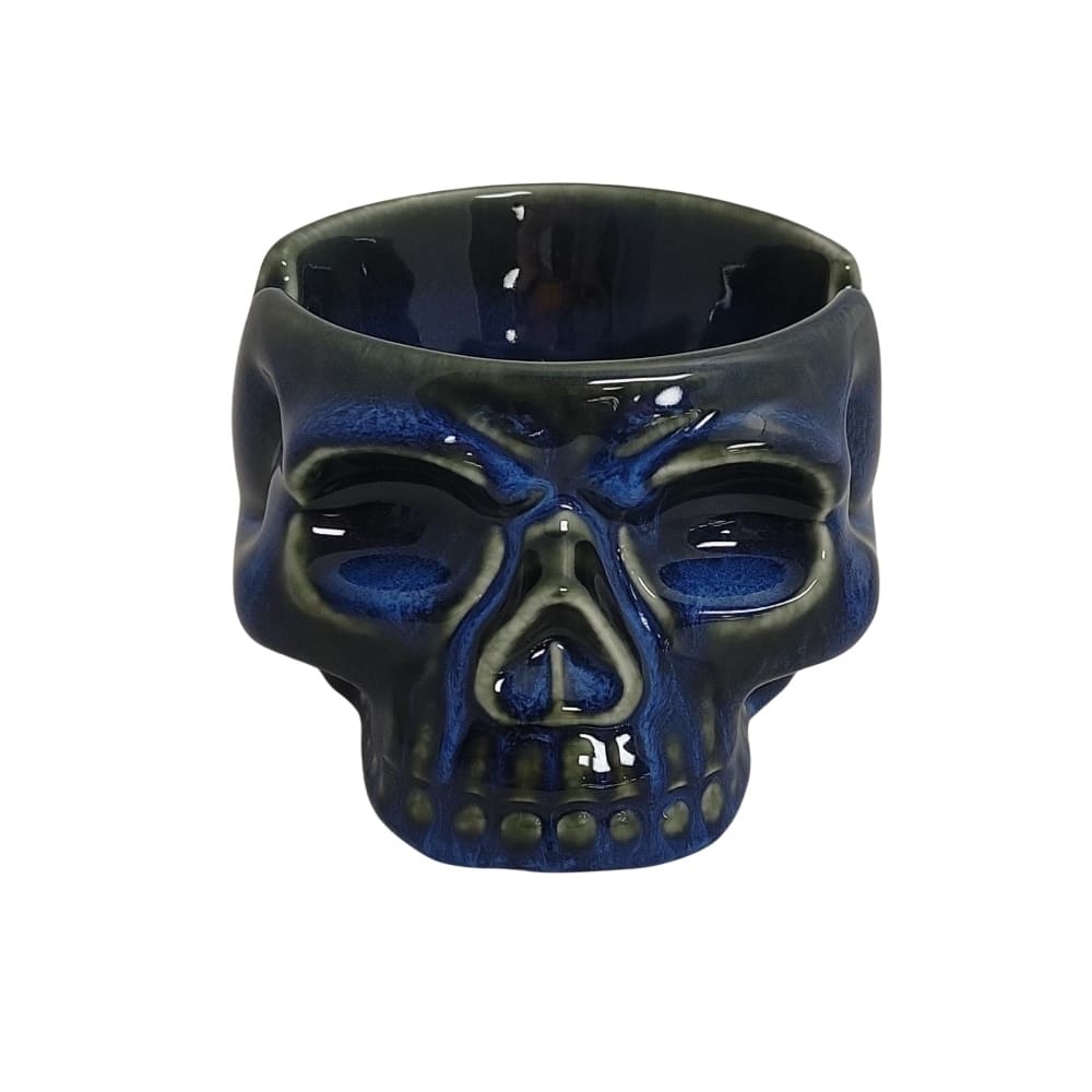 IAC 003323 BIG BLUE GLAZE BOWL ASHTRAY