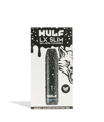 ELA  WLF-LXS-BWS WULF MODS LX SLIM PORTABLE DRY HERB VAPORIZER -BLACK-WHITE SPATTER