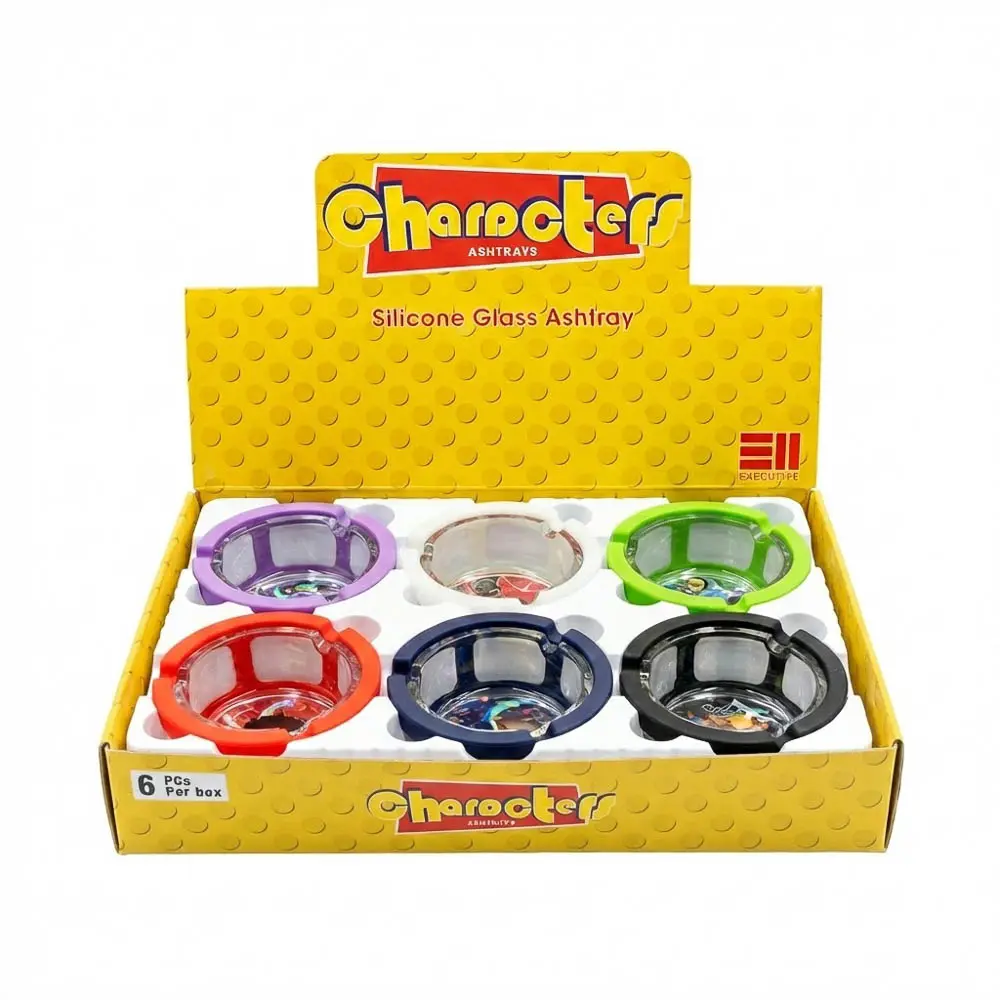 TRA CHARACTERS SILICONE GLASS ASH TRAY 85MM 6CT EXCLUSIVE