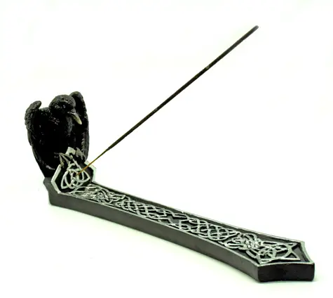 IAC 003483 Raven Boat INCENSE BURNER
