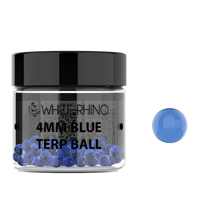 W RHINO 4MM BLUE TERP BALL - 50 COUNT JAR 
