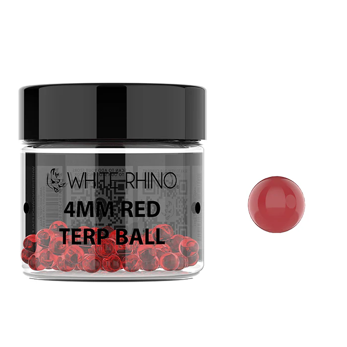 W RHINO 4MM RED TERP BALL - 50 COUNT JAR 