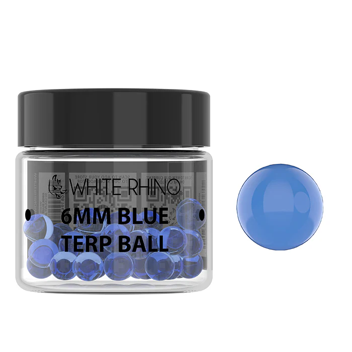W RHINO 6MM BLUE TERP BALL - 50 COUNT JAR 