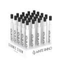 W RHINO WHITE CERAMIC V2 DAB STRAW WITH SILICONE CAP - 25 COUNT DISPLAY 