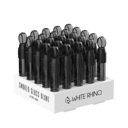 W RHINO GLASS BLUNT SLIDER SMOKED - 25 COUNT DISPLAY