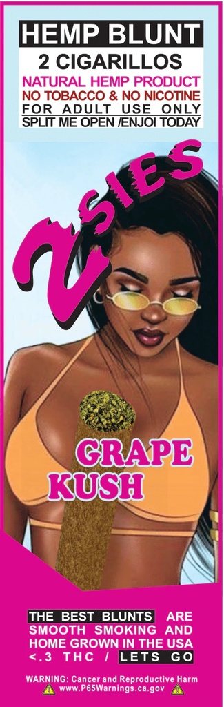 CBD 2sies Grape Kush Woman 15ct